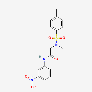 N~2~-methyl-N~2~-[(4-methylphenyl)sulfonyl]-N-(3-nitrophenyl)glycinamide