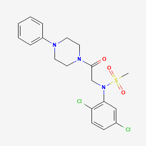 N-(2,5-dichlorophenyl)-N-[2-oxo-2-(4-phenylpiperazin-1-yl)ethyl]methanesulfonamide