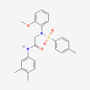 N-(3,4-dimethylphenyl)-N~2~-(2-methoxyphenyl)-N~2~-[(4-methylphenyl)sulfonyl]glycinamide