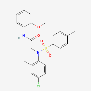 N~2~-(4-chloro-2-methylphenyl)-N~1~-(2-methoxyphenyl)-N~2~-[(4-methylphenyl)sulfonyl]glycinamide