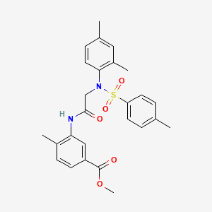 methyl 3-({N-(2,4-dimethylphenyl)-N-[(4-methylphenyl)sulfonyl]glycyl}amino)-4-methylbenzoate