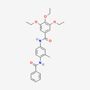 N-[4-(benzoylamino)-3-methylphenyl]-3,4,5-triethoxybenzamide