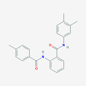 N-(3,4-dimethylphenyl)-2-[(4-methylbenzoyl)amino]benzamide