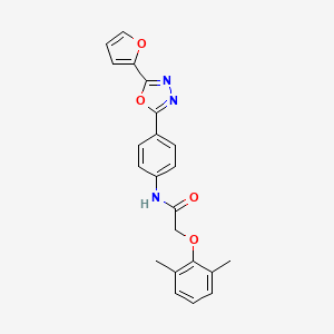 2-(2,6-dimethylphenoxy)-N-{4-[5-(furan-2-yl)-1,3,4-oxadiazol-2-yl]phenyl}acetamide