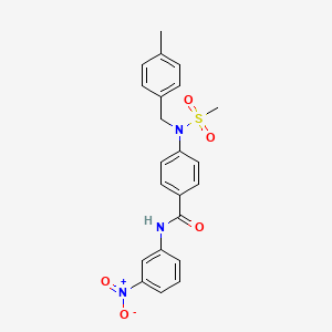 4-[(4-methylbenzyl)(methylsulfonyl)amino]-N-(3-nitrophenyl)benzamide