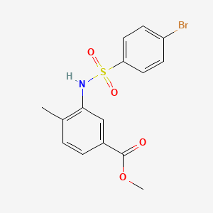 methyl 3-{[(4-bromophenyl)sulfonyl]amino}-4-methylbenzoate