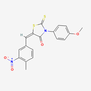 3-(4-methoxyphenyl)-5-(4-methyl-3-nitrobenzylidene)-2-thioxo-1,3-thiazolidin-4-one