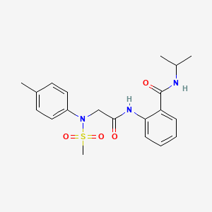 N-isopropyl-2-{[N-(4-methylphenyl)-N-(methylsulfonyl)glycyl]amino}benzamide