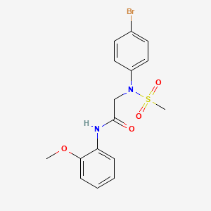 N~2~-(4-bromophenyl)-N~1~-(2-methoxyphenyl)-N~2~-(methylsulfonyl)glycinamide