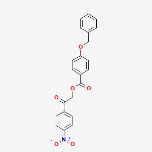 2-(4-nitrophenyl)-2-oxoethyl 4-(benzyloxy)benzoate