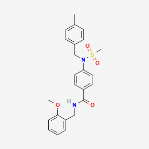 N-(2-methoxybenzyl)-4-[(4-methylbenzyl)(methylsulfonyl)amino]benzamide