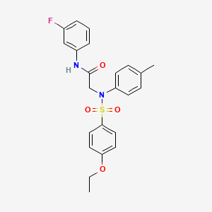 N~2~-[(4-ethoxyphenyl)sulfonyl]-N~1~-(3-fluorophenyl)-N~2~-(4-methylphenyl)glycinamide