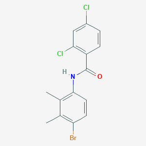 molecular formula C15H12BrCl2NO B3650711 N-(4-bromo-2,3-dimethylphenyl)-2,4-dichlorobenzamide 