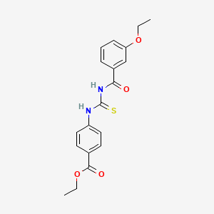 Ethyl 4-({[(3-ethoxyphenyl)carbonyl]carbamothioyl}amino)benzoate