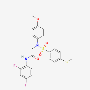 N~1~-(2,4-difluorophenyl)-N~2~-(4-ethoxyphenyl)-N~2~-{[4-(methylthio)phenyl]sulfonyl}glycinamide