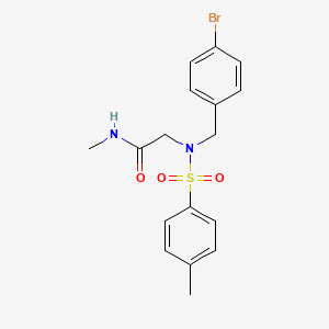 2-[(4-bromophenyl)methyl-(4-methylphenyl)sulfonylamino]-N-methylacetamide