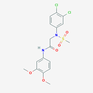 N~2~-(3,4-dichlorophenyl)-N~1~-(3,4-dimethoxyphenyl)-N~2~-(methylsulfonyl)glycinamide