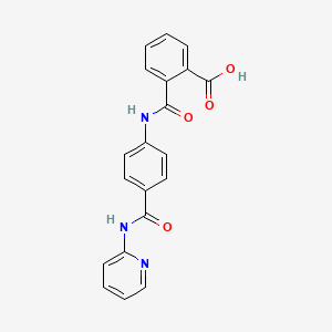 2-[[4-(Pyridin-2-ylcarbamoyl)phenyl]carbamoyl]benzoic acid