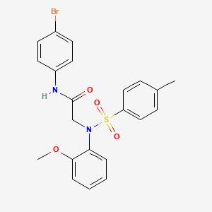 N-(4-BROMOPHENYL)-2-[N-(2-METHOXYPHENYL)4-METHYLBENZENESULFONAMIDO]ACETAMIDE