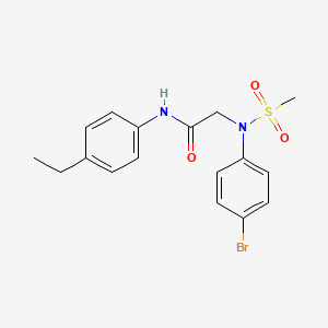 2-(4-bromo-N-methylsulfonylanilino)-N-(4-ethylphenyl)acetamide