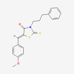 5-(4-methoxybenzylidene)-3-(3-phenylpropyl)-2-thioxo-1,3-thiazolidin-4-one