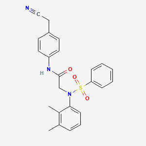 N-[4-(cyanomethyl)phenyl]-N~2~-(2,3-dimethylphenyl)-N~2~-(phenylsulfonyl)glycinamide