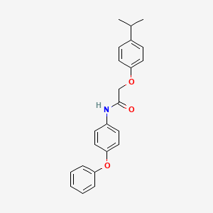 molecular formula C23H23NO3 B3650823 2-(4-isopropylphenoxy)-N-(4-phenoxyphenyl)acetamide 