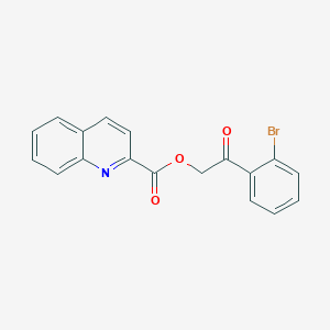 2-(2-bromophenyl)-2-oxoethyl 2-quinolinecarboxylate