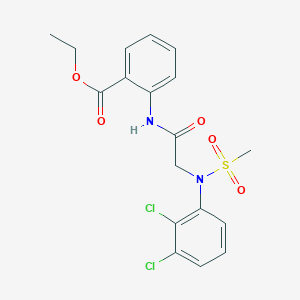 ethyl 2-{[N-(2,3-dichlorophenyl)-N-(methylsulfonyl)glycyl]amino}benzoate