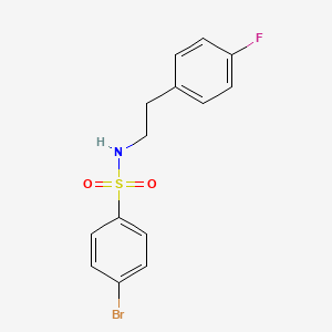 4-bromo-N-[2-(4-fluorophenyl)ethyl]benzenesulfonamide