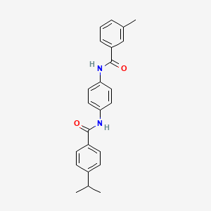 N-{4-[(4-isopropylbenzoyl)amino]phenyl}-3-methylbenzamide