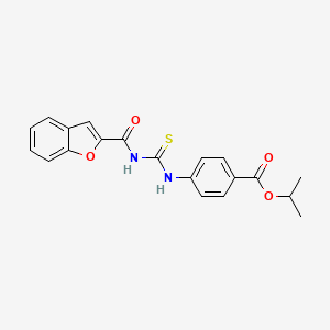 Propan-2-yl 4-{[(1-benzofuran-2-ylcarbonyl)carbamothioyl]amino}benzoate