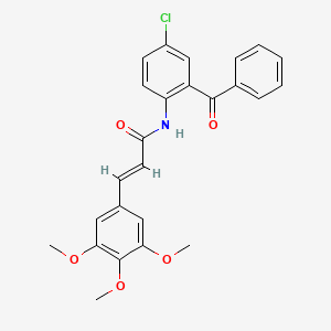 (E)-N-(2-BENZOYL-4-CHLOROPHENYL)-3-(3,4,5-TRIMETHOXYPHENYL)-2-PROPENAMIDE