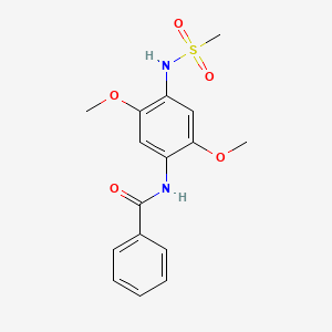 N-{2,5-dimethoxy-4-[(methylsulfonyl)amino]phenyl}benzamide