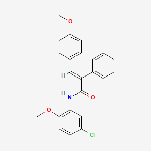 N-(5-chloro-2-methoxyphenyl)-3-(4-methoxyphenyl)-2-phenylacrylamide