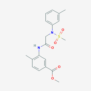 methyl 4-methyl-3-{[N-(3-methylphenyl)-N-(methylsulfonyl)glycyl]amino}benzoate