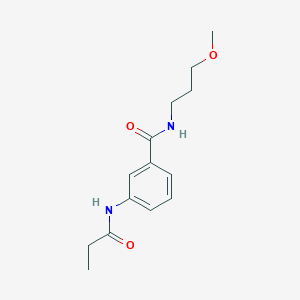 N-(3-methoxypropyl)-3-(propionylamino)benzamide