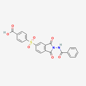 4-{[2-(benzoylamino)-1,3-dioxo-2,3-dihydro-1H-isoindol-5-yl]sulfonyl}benzoic acid