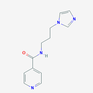 molecular formula C12H14N4O B365102 N-[3-(1H-imidazol-1-yl)propyl]isonicotinamide CAS No. 545368-01-2