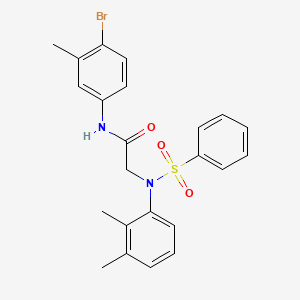 N-(4-BROMO-3-METHYLPHENYL)-2-[N-(2,3-DIMETHYLPHENYL)BENZENESULFONAMIDO]ACETAMIDE