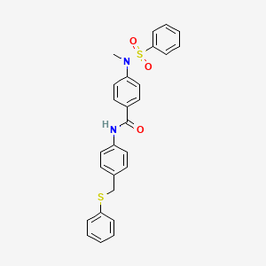 4-[methyl(phenylsulfonyl)amino]-N-{4-[(phenylthio)methyl]phenyl}benzamide