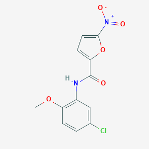 molecular formula C12H9ClN2O5 B365110 N-(5-chloro-2-methoxyphenyl)-5-nitrofuran-2-carboxamide CAS No. 349396-79-8