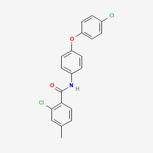 2-chloro-N-[4-(4-chlorophenoxy)phenyl]-4-methylbenzamide