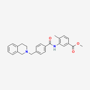 methyl 3-({[4-(3,4-dihydroisoquinolin-2(1H)-ylmethyl)phenyl]carbonyl}amino)-4-methylbenzoate