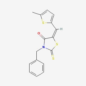 3-benzyl-5-[(5-methyl-2-thienyl)methylene]-2-thioxo-1,3-thiazolidin-4-one