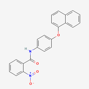 N-[4-(1-naphthyloxy)phenyl]-2-nitrobenzamide