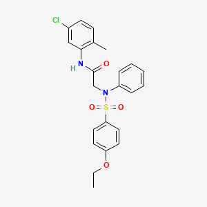 N-(5-CHLORO-2-METHYLPHENYL)-2-(N-PHENYL4-ETHOXYBENZENESULFONAMIDO)ACETAMIDE