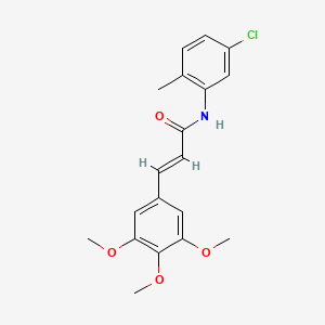 (E)-N-(5-CHLORO-2-METHYLPHENYL)-3-(3,4,5-TRIMETHOXYPHENYL)-2-PROPENAMIDE