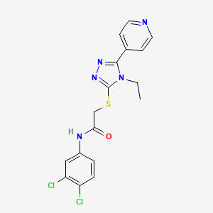 N-(3,4-dichlorophenyl)-2-{[4-ethyl-5-(pyridin-4-yl)-4H-1,2,4-triazol-3-yl]sulfanyl}acetamide