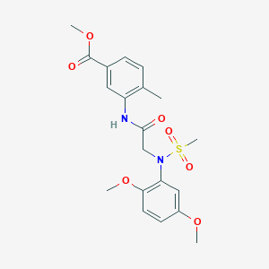 methyl 3-{[N-(2,5-dimethoxyphenyl)-N-(methylsulfonyl)glycyl]amino}-4-methylbenzoate